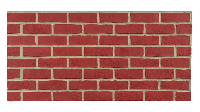 Rustic Brick Standard - Red Gray Grout